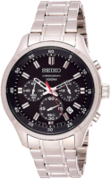 Seiko Miesten kello SKS587P1 Musta/Teräs Ø43 mm