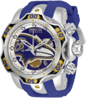 Invicta Miesten kello 33063 Monivärinen/Kumi Ø52.5 mm