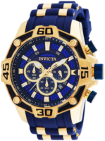 Invicta Miesten kello 33836 Sininen/Kullansävytetty teräs Ø52 mm