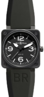 Bell & Ross Miesten kello BR0192-BL-CA BR 01-92 Musta/Kumi Ø46 mm