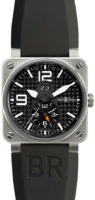 Bell & Ross Miesten kello BR03-51GMT BR 03-51 Musta/Kumi Ø42 mm