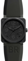 Bell & Ross BR 03-92 Miesten kello BR0392-PHANTOM Musta/Kumi Ø42