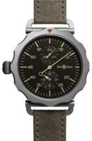 Bell & Ross Miesten kello BRWW2-REG-HER-SCA WW2 Ruskea/Nahka Ø49