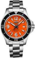 Breitling Miesten kello A17366D71O1A1 Superocean Ii 42 Oranssi/Teräs