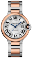 Cartier Naisten kello W2BB0003 Ballon Blue Hopea/18K punakultaa Ø36