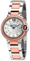 Cartier Naisten kello W3BB0009 Ballon Blue Hopea/18K punakultaa Ø28