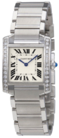 Cartier Naisten kello W4TA0009 Tank Francaise Hopea/Teräs