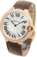 Cartier Miesten kello WE902055 Ballon Blue Hopea/Nahka Ø40 mm