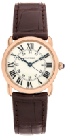 Cartier Miesten kello WGRN0006 Ronde Hopea/Nahka Ø36 mm