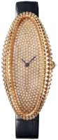 Cartier Naisten kello WJBA0016 Baignoire Timanteilla/Nahka