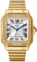 Cartier WJSA0010 Santos De Hopea/18K keltakultaa