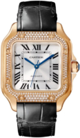 Cartier Miesten kello WJSA0012 Santos De Hopea/Nahka