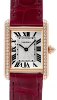 Cartier Naisten kello WJTA0010 Tank Louis Hopea/Nahka