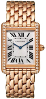 Cartier Naisten kello WJTA0021 Tank Louis Hopea/18K punakultaa