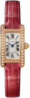 Cartier Naisten kello WJTA0026 Tank Americaine Hopea/Nahka