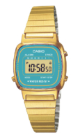 Casio Naisten kello LA670WEGA-2EF Collection Kullansävytetty teräs