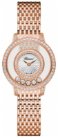 Chopard Naisten kello 209411-5001 Happy Diamonds Hopea/18K punakultaa