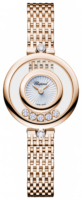 Chopard Naisten kello 209416-5001 Happy Diamonds Hopea/18K punakultaa