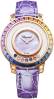 Chopard Naisten kello 20A002-5901 Happy Diamonds Violetti/Nahka