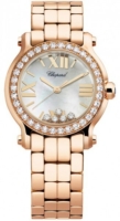 Chopard Naisten kello 274189-5007 Happy Sport Valkoinen/18K