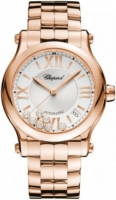 Chopard Naisten kello 274808-5002 Happy Sport Valkoinen/18K