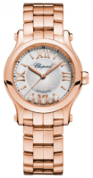 Chopard Naisten kello 274893-5003 Happy Sport Hopea/18K punakultaa