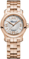 Chopard Naisten kello 274893-5013 Happy Sport Hopea/18K punakultaa