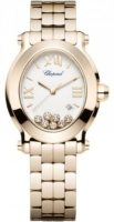 Chopard Naisten kello 275350-5002 Happy Sport Valkoinen/18K