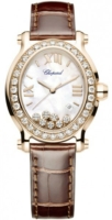 Chopard Naisten kello 275350-5003 Happy Sport Valkoinen/Nahka Ø33.5