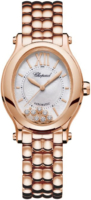 Chopard Naisten kello 275362-5004 Happy Sport Hopea/18K punakultaa