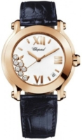 Chopard Naisten kello 277471-5001 Happy Sport Valkoinen/Nahka Ø36 mm