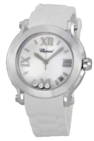 Chopard Naisten kello 278475-3016 Happy Sport Valkoinen/Kumi Ø36 mm