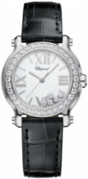 Chopard Naisten kello 278509-3007 Happy Sport Valkoinen/Nahka Ø30 mm