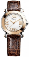 Chopard Naisten kello 278509-6001 Happy Sport Valkoinen/Nahka Ø30 mm