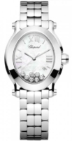 Chopard Naisten kello 278546-3003 Happy Sport Valkoinen/Teräs Ø33.5