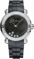 Chopard Naisten kello 278551-3004 Happy Sport Musta/Kumi Ø36 mm