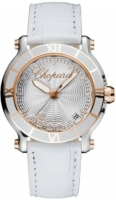 Chopard Naisten kello 278551-6002 Happy Sport Hopea/Nahka Ø36 mm