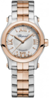 Chopard Naisten kello 278573-6014 Happy Sport Hopea/18K punakultaa