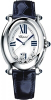 Chopard Naisten kello 278937-3005 Happy Sport Valkoinen/Nahka 43x30 mm