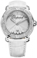 Chopard Naisten kello 288525-3003 Happy Sport Hopea/Nahka Ø42 mm