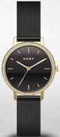 DKNY Naisten kello NY2982 The Modernist Musta/Teräs Ø32 mm