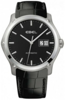 Ebel Miesten kello 1216008 Classic Hexagon Musta/Nahka Ø41 mm