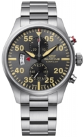 Glycine Miesten kello GL0356 Airpilot Chrono Musta/Teräs Ø44 mm