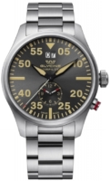 Glycine Miesten kello GL0364 Airpilot Dual Time Musta/Teräs Ø44 mm