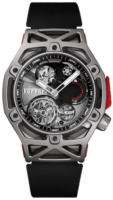 Hublot Miesten kello 408.NI.0123.RX Techframe Ferrari Harmaa/Kumi