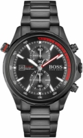 Hugo Boss Miesten kello 1513825 Globetrotter Musta/Teräs Ø46 mm