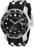 Invicta Miesten kello 33341 Musta/Teräs Ø48 mm