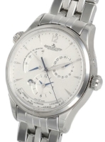 Jaeger LeCoultre Miesten kello 1428121 Master Geographic Hopea/Teräs