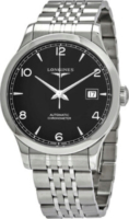 Longines Miesten kello L2.820.4.56.6 Record Musta/Teräs Ø38.5 mm