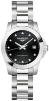 Longines Naisten kello L3.376.4.57.6 Conquest Musta/Teräs Ø30 mm